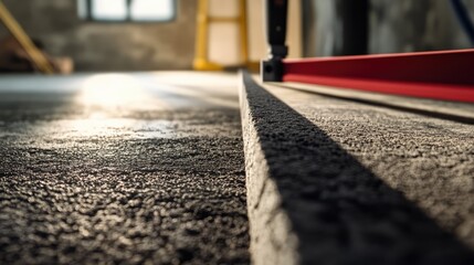 Measuring surface roughness and contours with a hybrid system in industrial setting soft focus on concrete surface detail