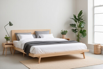 Minimalist interior design concept. Natural, pastel colors.