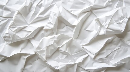 Obraz premium Crumpled white paper texture background ideal for packaging and postal shipping projects