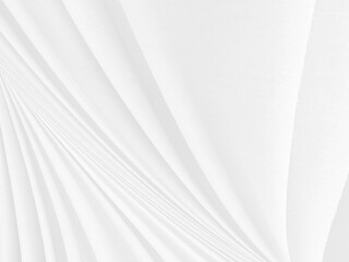 beauty textile soft and clean fabric white abstract smooth curve shape decorate fashion background