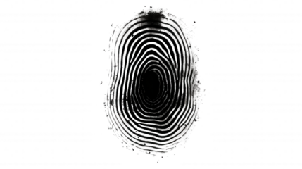Abstract Fingerprint Art Digital Glitch, Identity, Privacy, Security