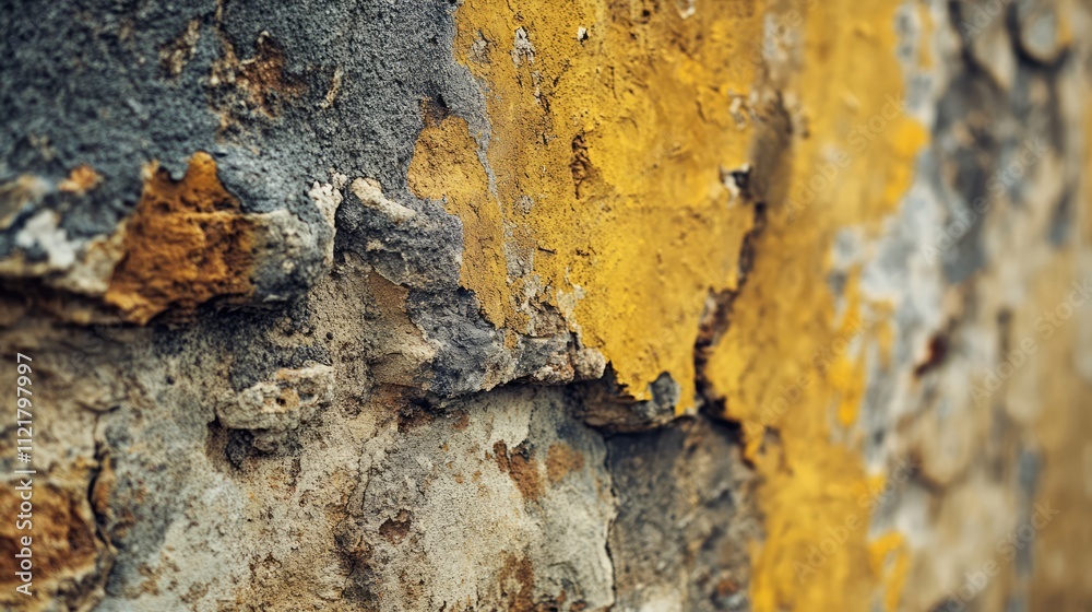 Poster natural stone texture on a vintage wall showcasing rustic colors and weathered patterns ideal for ar