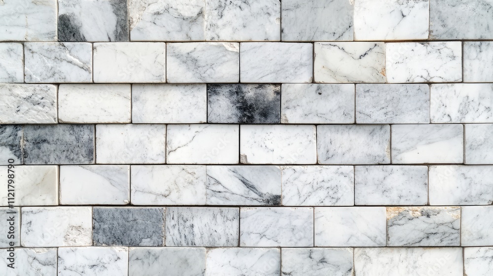 Poster Marble Tile Wall Texture Design for Renovation and Repair Projects with Empty Space for Custom Content or Branding
