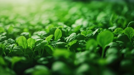 Obraz premium Controlled Environment for Spinach Mass Production in Modern Vertical Hydroponic Farm with Regulated Growth Conditions