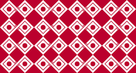 loop background. japan flag pattern. vector illustration