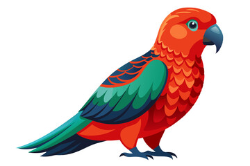 Fototapeta premium Australian King Parrot bird art work illustration