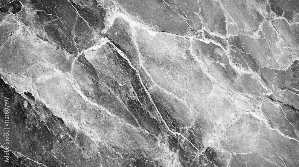 Poster Gray stone texture with intricate patterns showcasing natural beauty and unique veining ideal for backgrounds and design elements