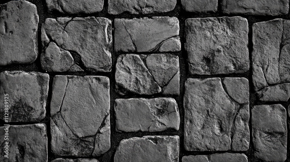 Poster gray stone paving slabs texture for architectural design background and surface applications.