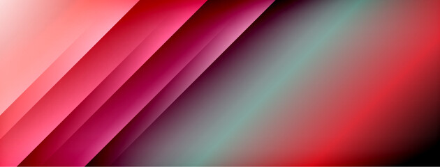 Obraz premium Dynamic shadow lines with gradient colors geometric background