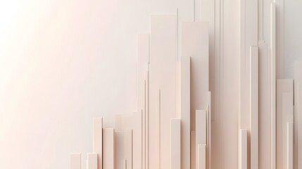 Fototapeta premium Clean_white_background_with_a_3D