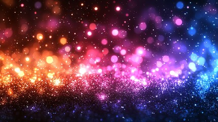 Fototapeta premium a colorful background with lots of lights and sparkles