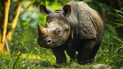 A rare species listed as endangered, highlighting the urgent need for action to prevent extinction