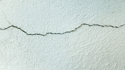 Horizontal Crack on Textured Wall Surface