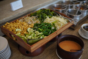 pecel of traditional indonesia food