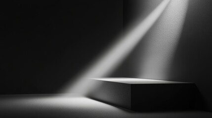 Minimalistic dark gray concrete texture with light gradients