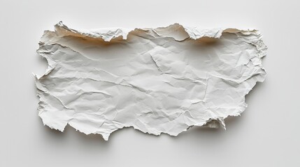 Obraz premium A piece of white paper on a white surface