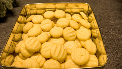 baking beautiful and delicous cookies for Christmas, dough, ginger bread, speculatioo