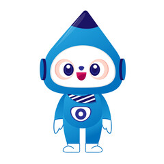 This picture is a picture of a cartoon character standing upright.