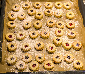 baking beautiful and delicous cookies for Christmas, dough, ginger bread, speculatioo