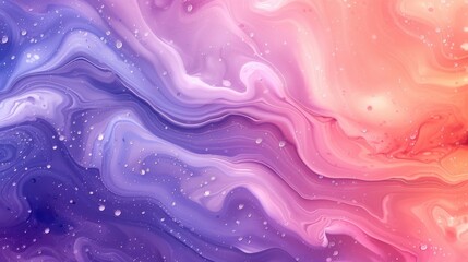 Abstract Swirling Pastel Fluid Art Painting