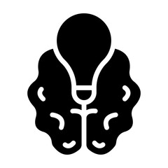 Brainstorming Vector Line Icon Design