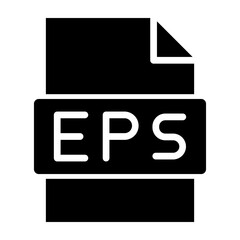 Eps Extension Vector Line Icon Design