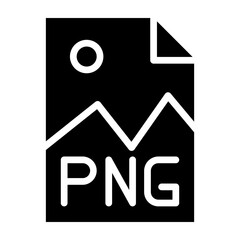 PNG File Format Vector Line Icon Design