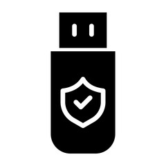 Usb Vector Line Icon Design