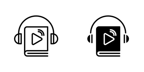 Audiobook icons for app and websites.