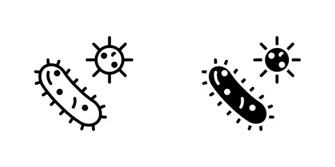 Bacteria icons for app and websites.