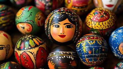 Hand-Painted Global Cultural Ornaments for Christmas Cultural Ornament Collection, Cultural Ornament Collection, Happy Christmas day, Winter vibe 
