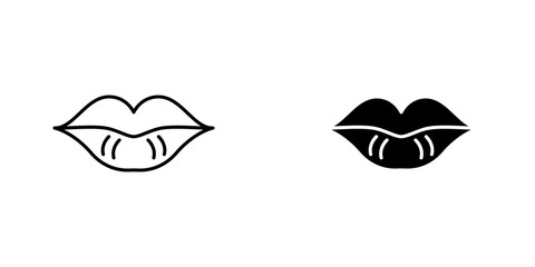 Lips icons for app and websites.