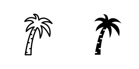 Palm tree icons for app and websites.