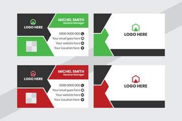 Modern professional business card template