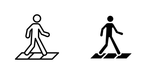 Walking icons for app and websites.