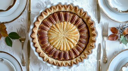 Classic Pecan Pie with Golden Buttery Crust Perfect for Any Occasion