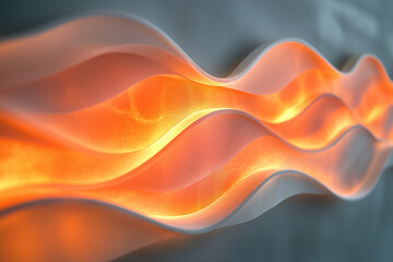 Obraz premium Gentle abstract patterns with warm hues flowing through smooth textures at twilight