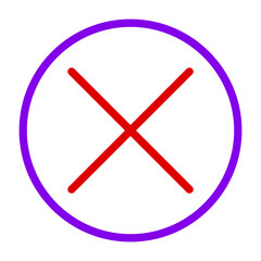 Fototapeta premium Cancel Icon