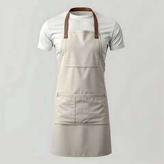 Elegant Minimalist White Apron Product Photography Mockup