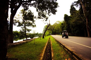 Access to Angkor Wat in Siem Reap, Cambodia