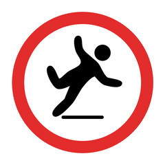 Slippery floor sign	
