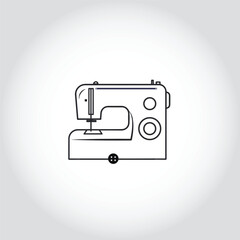 Sewing Machine isolated white Background