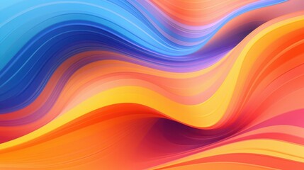 Obraz premium Abstract Colorful Waves Flowing Design