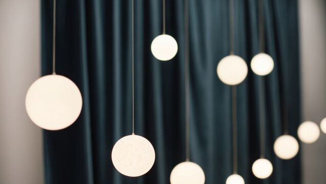 A series of glowing circles on a dark background.
