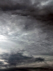 Obraz premium Heavy Dark Rainclouds Before a Storm Sky Grey Clouds