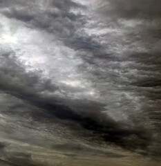 Fototapeta premium Heavy Dark Rainclouds Before a Storm Sky Grey Clouds
