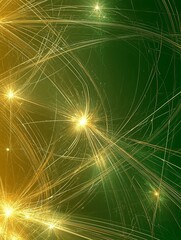 Obraz premium Vibrant Digital Flow with Luminous Light Effects