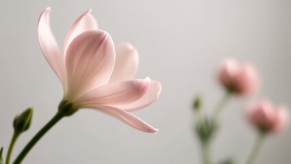 Obraz premium Beautiful pink flower bloom in full view.