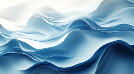 Fototapeta premium Abstract Wavy Blue Texture