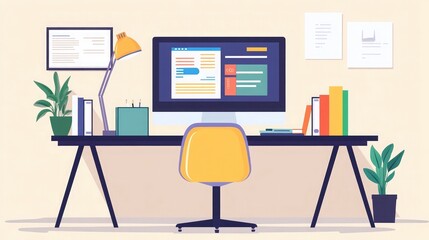 A modern e-learning workspace with a focus on dual-screen functionality